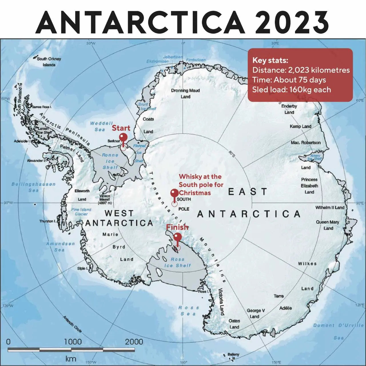 Antarctica 2023 - A 2,023km journey for the planet. Roam