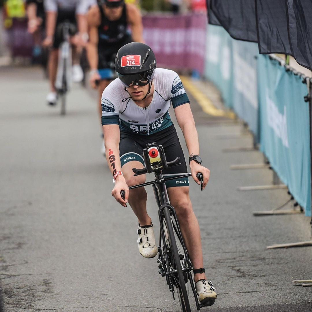 Jayden Cycling in IronMan Roam