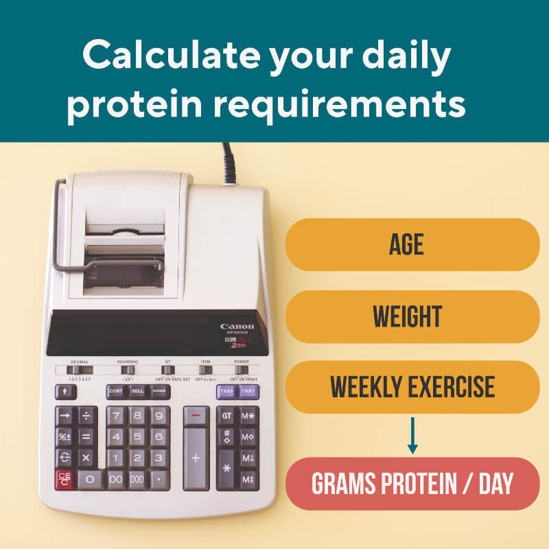 Calculator and Factors for Calculating daily protein requirements