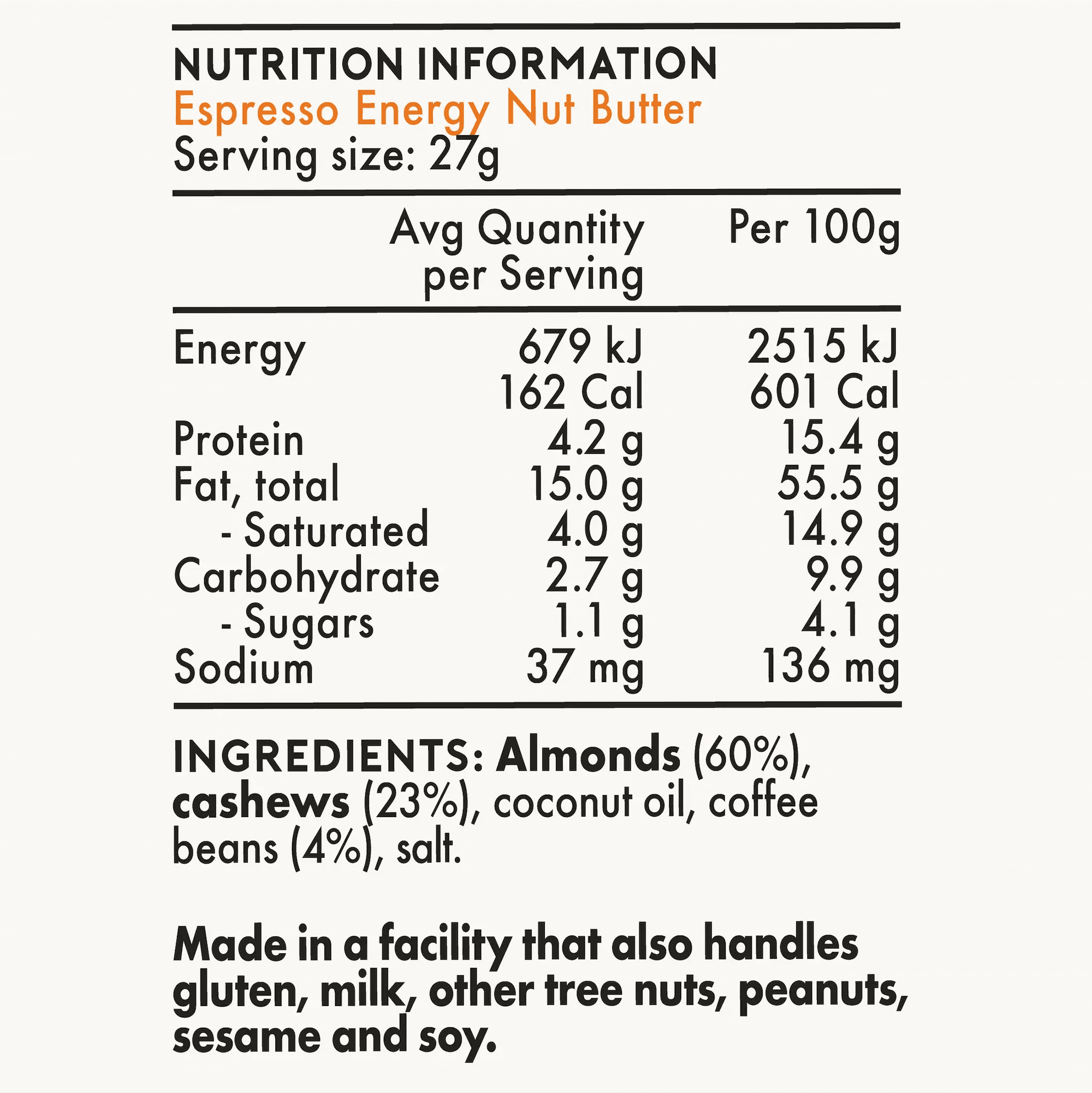 Energy Nut Butter - Singles