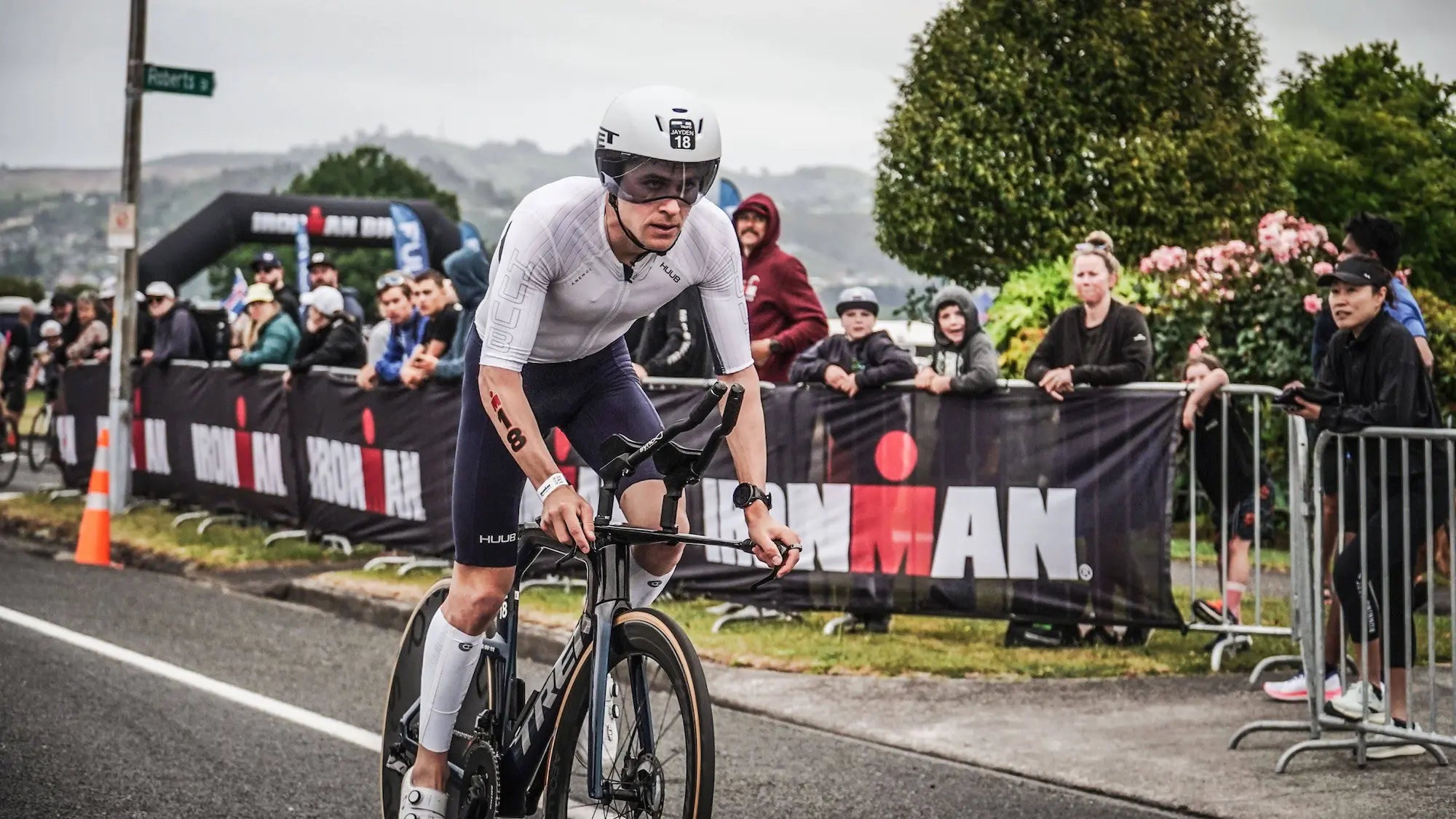 Jayden Professional Triathlete Cycling at Ironman 70.3 Taupo
