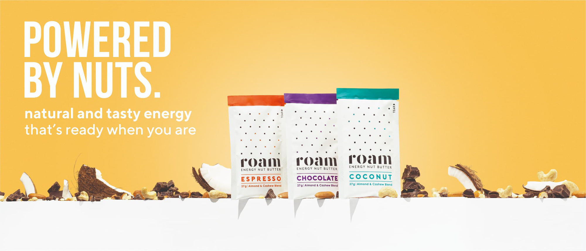 Vegan protein and Energy nut butter| Sports Nutrition| Roam energy
