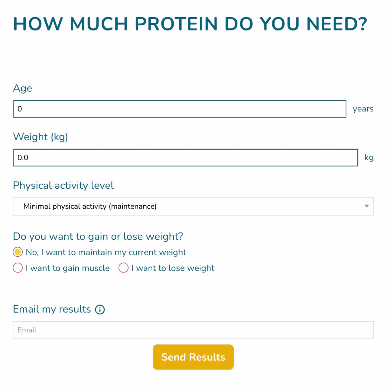 Roam NZ Daily Protein Calculator