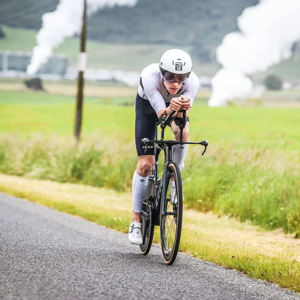 Triathlete Jayden Kuijpers Cycling Taupo Ironman 70.3