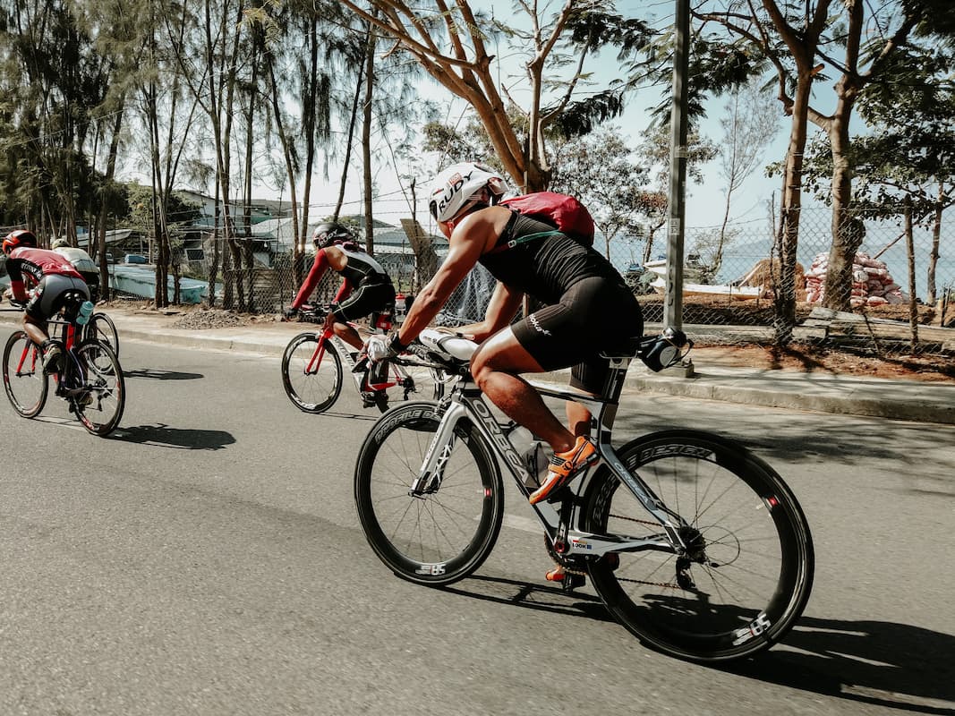 Cyclists Exercising at High Intensity