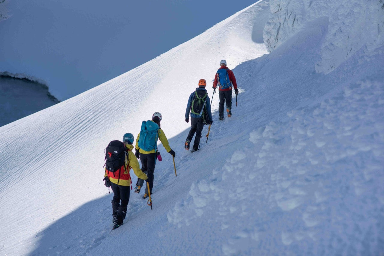 Mountaineers following each other in a line | Roam | NZ Australia